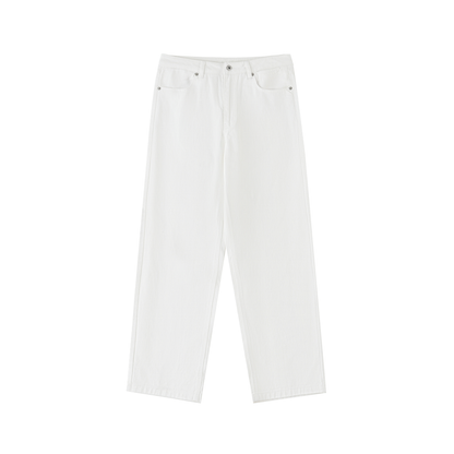 Cotton Straight-Leg Pants