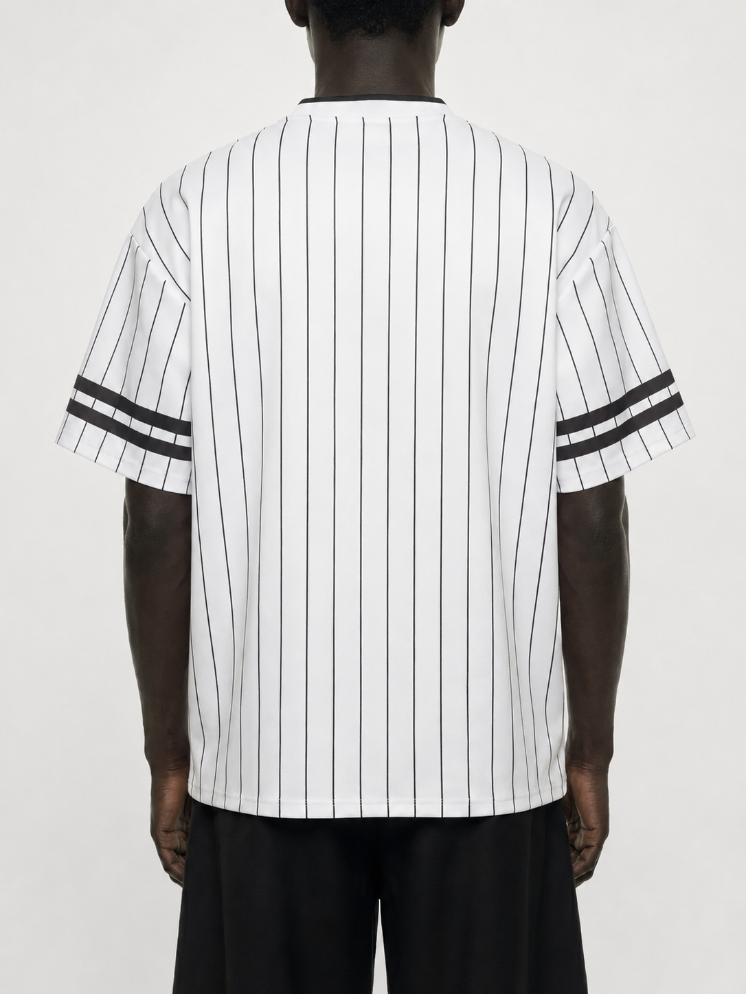 Striped Loose V-Neck