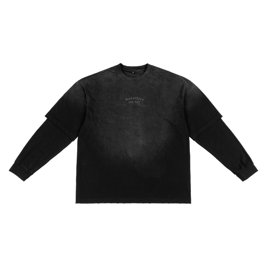 Frayed Two-Piece Sweat