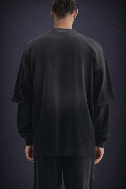 Frayed Two-Piece Sweat