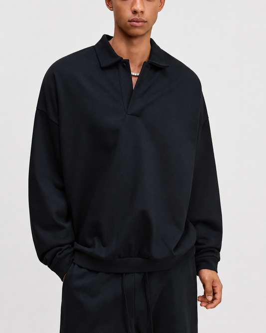 Fleece Polo Sweat