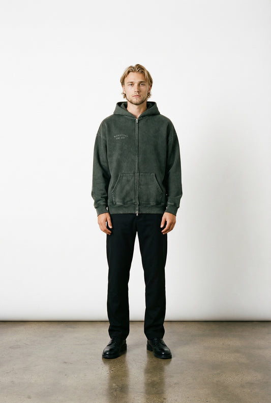 Washed Zip Hoodie